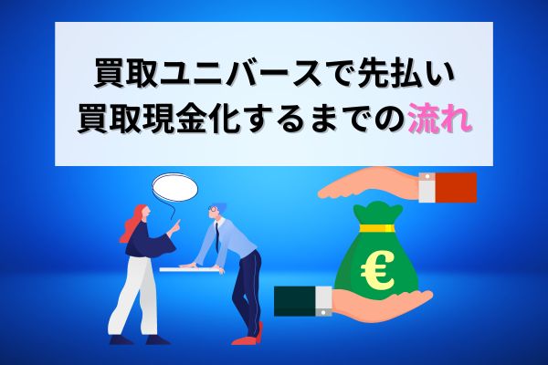 買取ユニバースで先払い買取現金化するまでの流れ